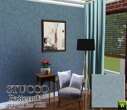 Sims 3 — Stucco Pattern07 by ayyuff — recolorable pattern