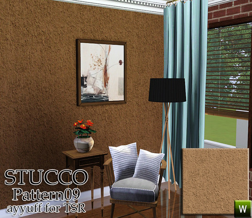 Sims 3 — Stucco Pattern09 by ayyuff — recolorable pattern