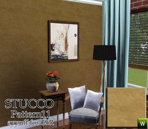 Sims 3 — Stucco Pattern11 by ayyuff — recolorable pattern
