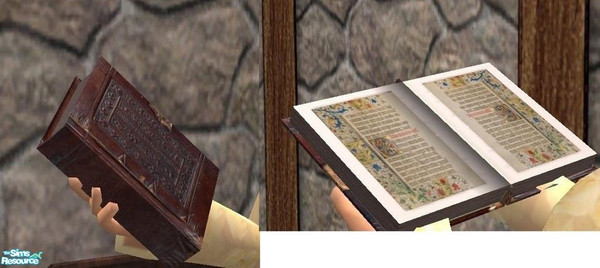 Sims 2 — Default Replacement Medieval Reference Books by TheNinthWave — This is a default replacement reference book for