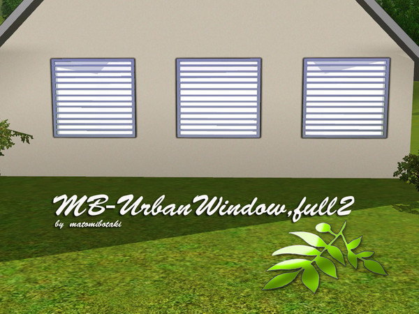 Sims 3 — MB-UrbanWindow,full2 by matomibotaki — MB-UrbanWindow,full2, new mesh by matomibotaki, short 2x1 full,