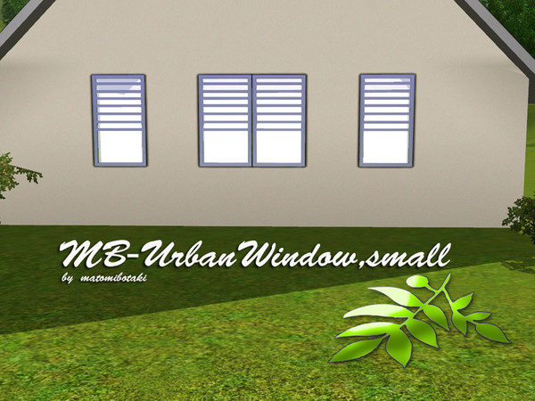 Sims 3 — MB-UrbanWindow,small by matomibotaki — MB-UrbanWindow,small, new mesh by matomibotaki, 1x1 small, recolorable.