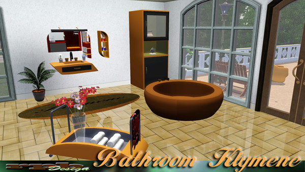 Sims 3 — BadKlymene by ruhrpottbobo — bathroom Klymene credits: pattern tile set taurona, mirrorfloor murano 