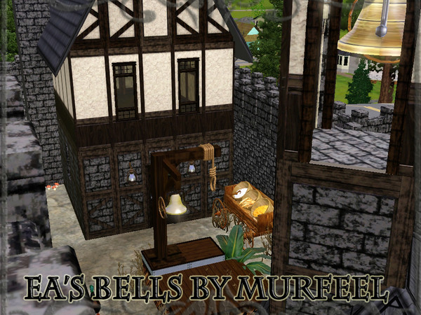 Sims 3 — EA Bells by murfeel — Did you ever need bell decor for a school or church, and despaired that EA's default