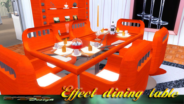 Sims 3 — rpb effect dining table by ruhrpottbobo — rpb effect dining table 