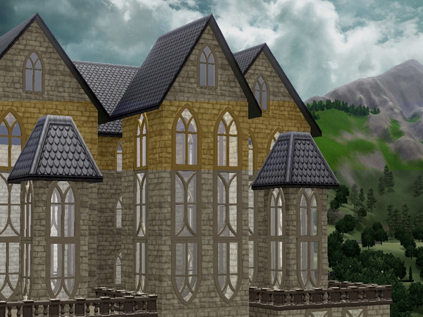 Sims 3 — Gothic Queen - Tall by lilliebou — Two recolorable channels, 2 tiles wide, costs 350 Simoleons.