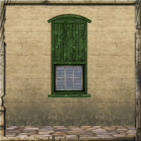 Sims 3 — Yard Window (Medium Shuttered) by Cyclonesue — By Cyclonesue for TSR TSRAA