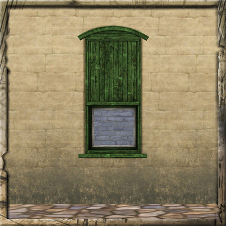 Sims 3 — Yard Window (Medium Shuttered Plain) by Cyclonesue — By Cyclonesue for TSR TSRAA