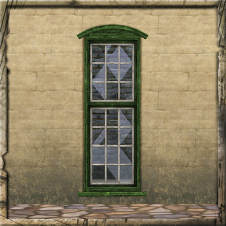 Sims 3 — Yard Sash Window (Tall Broken 2) by Cyclonesue — By Cyclonesue for TSR TSRAA