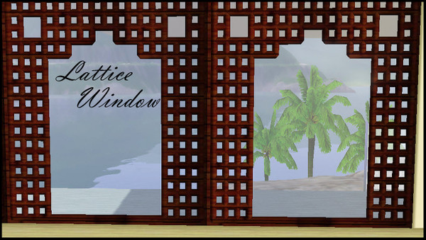Sims 3 — LATTICE WINDOW BIG by abuk0 — LATTICE WINDOW BIG by abuk0