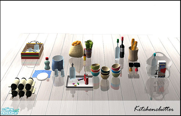 Sims 2 — Kitchenclutter by steffor — some items for your kitchen