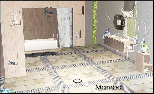 Sims 2 — Mambo by steffor — a bathroom with flair