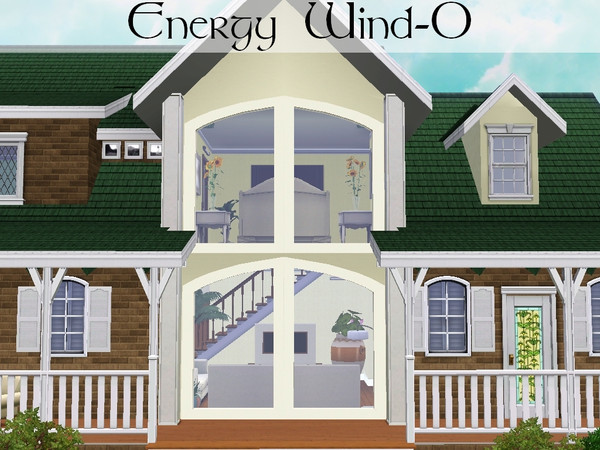Sims 3 — Energy Wind-O by lilliebou — This window is 2 tiles wide. Two recolorable channels. Costs 310 Simoleons.