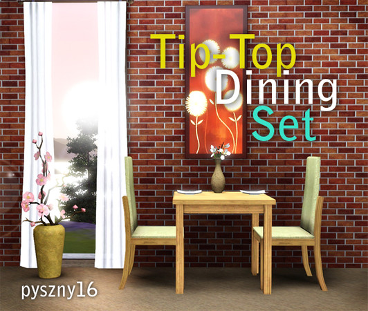 Sims 3 — Tip-Top Dining by pyszny16 — Meshes by pyszny16 Please don't clon my meshes!