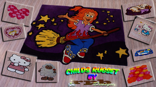 Sims 3 — childs rugset by ruhrpottbobo — 9 childs rugset comic, animal, fabelmotive