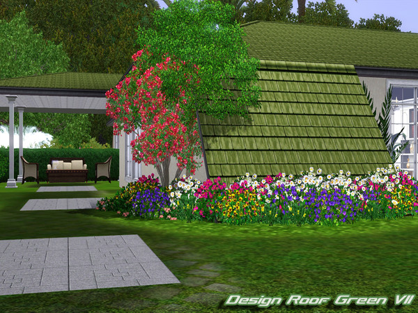 Sims 3 — Design Roof Green VII by TSR Archive — by Pralinesims