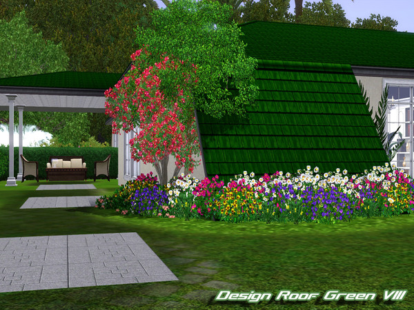 Sims 3 — Design Roof Green VIII by TSR Archive — by Pralinesims