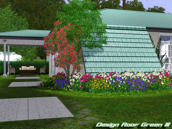 Sims 3 — Design Roof Green III by TSR Archive — By Pralinesims