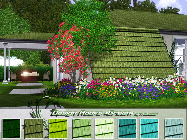 Sims 3 —  by TSR Archive — Eight new roof recolours! We hope you like it!