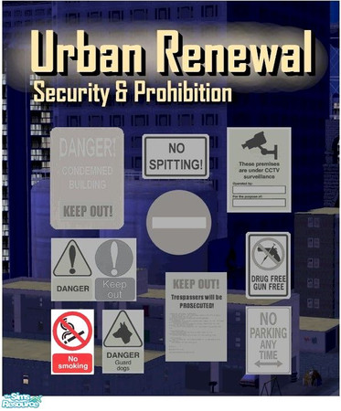 Sims 2 — No Smoking sign by Cyclonesue — Another sign with which to nag and irritate your Sims!