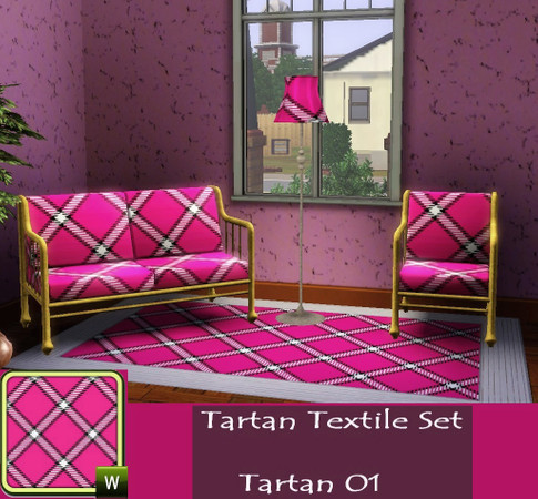 Sims 3 — Tartan Textile Set-Tartan 01 by allison731 — By allison731 www.thesimsresource.com One of the tartan patterns
