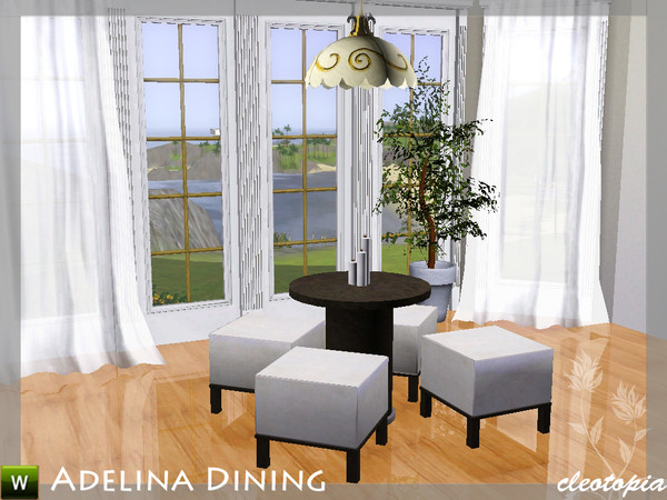Sims 3 — Adelina Dining by Cleotopia — My first attempt on a real good quality diningroom! Has taken a couple of days, it