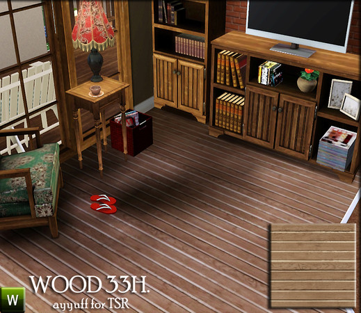 Sims 3 — Wood Pattern33H. by ayyuff — recolorable pattern