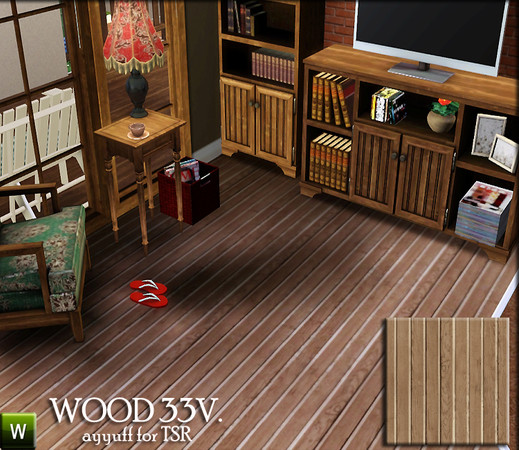 Sims 3 — Wood Pattern33V. by ayyuff — recolorable pattern