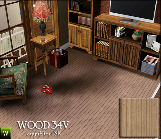 Sims 3 — Wood Pattern34V. by ayyuff — recolorable pattern