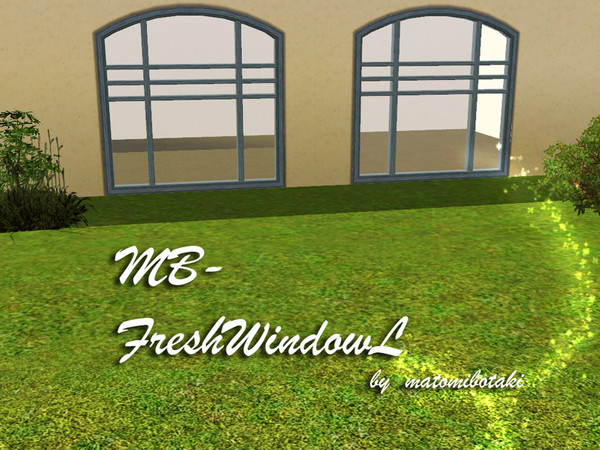 Sims 3 — MB-FreshWindowL by matomibotaki — MB-FreshWindowL, 3x1 new window mesh by matomibotaki, recolorable.