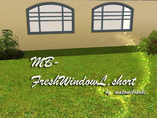 Sims 3 — MB-FreshWindowL,short by matomibotaki — MB-FreshWindowL,short 3x1 new short window mesh, by matomibotaki,