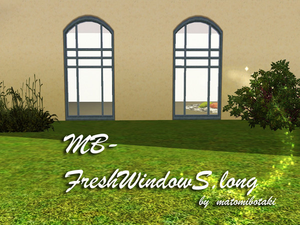 Sims 3 — MB-FreshWindowS,long by matomibotaki — MB-FreshWindowS,long, 3x1 new mesh by matomibotaki, window is placed in