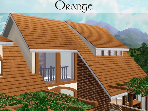 Sims 3 — Banlieu - Orange Slates by lilliebou — par lilliebou de TSR, TSRAA