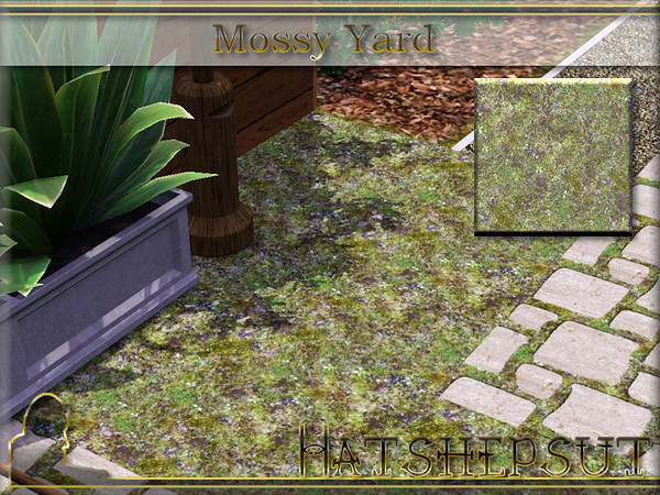 Sims 3 — Mossy Yard by hatshepsut — A textured pattern useful for yard design