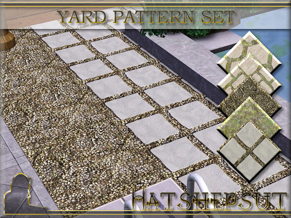 Sims 3 — Yard Pattern Set by hatshepsut — A set of realistic patterns for use with yards and gardens