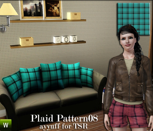 Sims 3 — Plaid Pattern08 by ayyuff — recolorable pattern