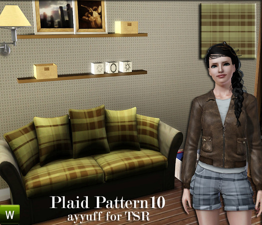 Sims 3 — Plaid Pattern10 by ayyuff — recolorable pattern