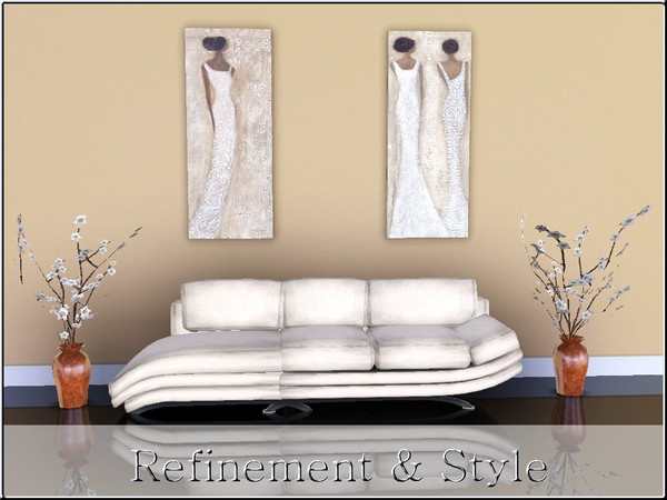 Sims 3 — Refinement & Style Set by ziggy28 — Two very elegant paintings by the artist Deb Garlick. TSRAA