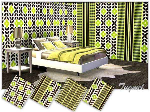Sims 3 — Themed  Pattern Set-01 by TugmeL — 4 recolorable Themed patterns