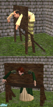 Sims 2 — Medieval Pillory Pose Box by TheNinthWave — This pose box works for both genders ages Young Adult to Elder. The