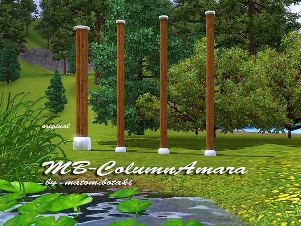 Sims 3 — MB-ColumnAmara by matomibotaki — MB-ColumnAmara, thiner and a little bit higher new mesh by matomibotaki.