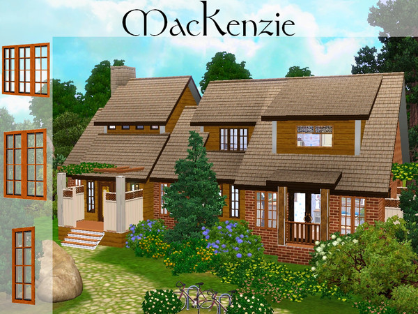 Sims 3 — Mackenzie Set by lilliebou — Hi ! This is a set of four items : -One house (Two floors, two bathrooms, five