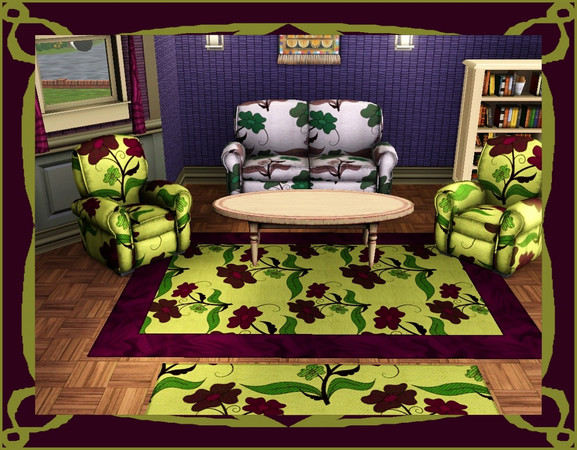 Sims 3 — Carpet Mania-Floral Carpet by allison731 — By allison731 www.thesimsresource.com This pattern is part of the