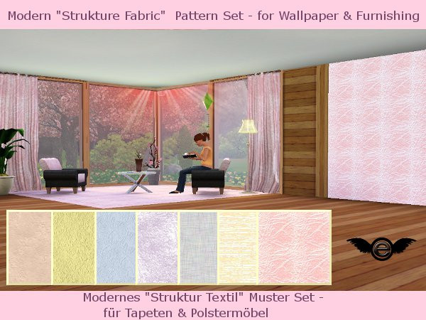 Sims 3 — Modern -Strukture Fabric- Pattern Set by engelchen1202 — Modernes -Struktur Textil- Muster Set fuer Tapeten,