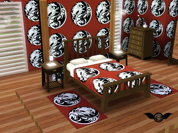 Sims 3 — Asian Pattern Set - YinYangDragon by engelchen1202 — Asian Pattern Set - YinYangDragon by engelchen@blogspot.com