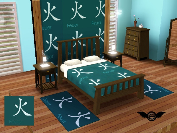 Sims 3 — Asian Pattern Set - Fire by engelchen1202 — Asian Pattern Set - Fire by engelchen@blogspot.com recolorable