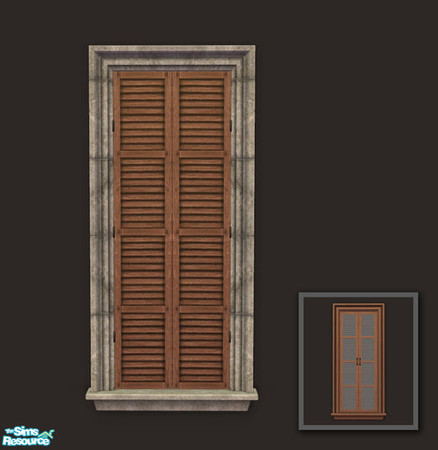 Sims 2 — Rejal Part 2 - Window 01 narrow (closed) by Murano — 