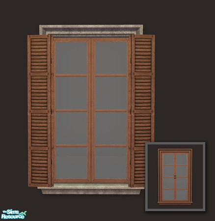 Sims 2 — Rejal Part 2 - Window 01 BASE by Murano — This file is the master mesh and it\'s essential for the other windows