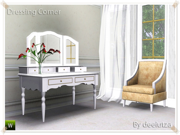 Sims 3 — Dressing Corner by deeiutza — Here I bring to you a small set for your Sims' glamorous life! It contains a