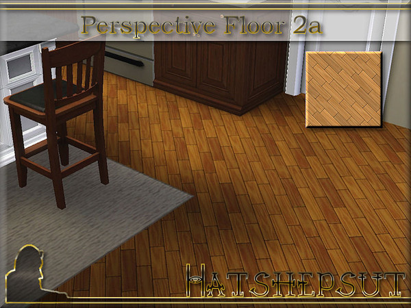 Sims 3 — Perspective Floor 2a by hatshepsut — Attractive wood floor pattern